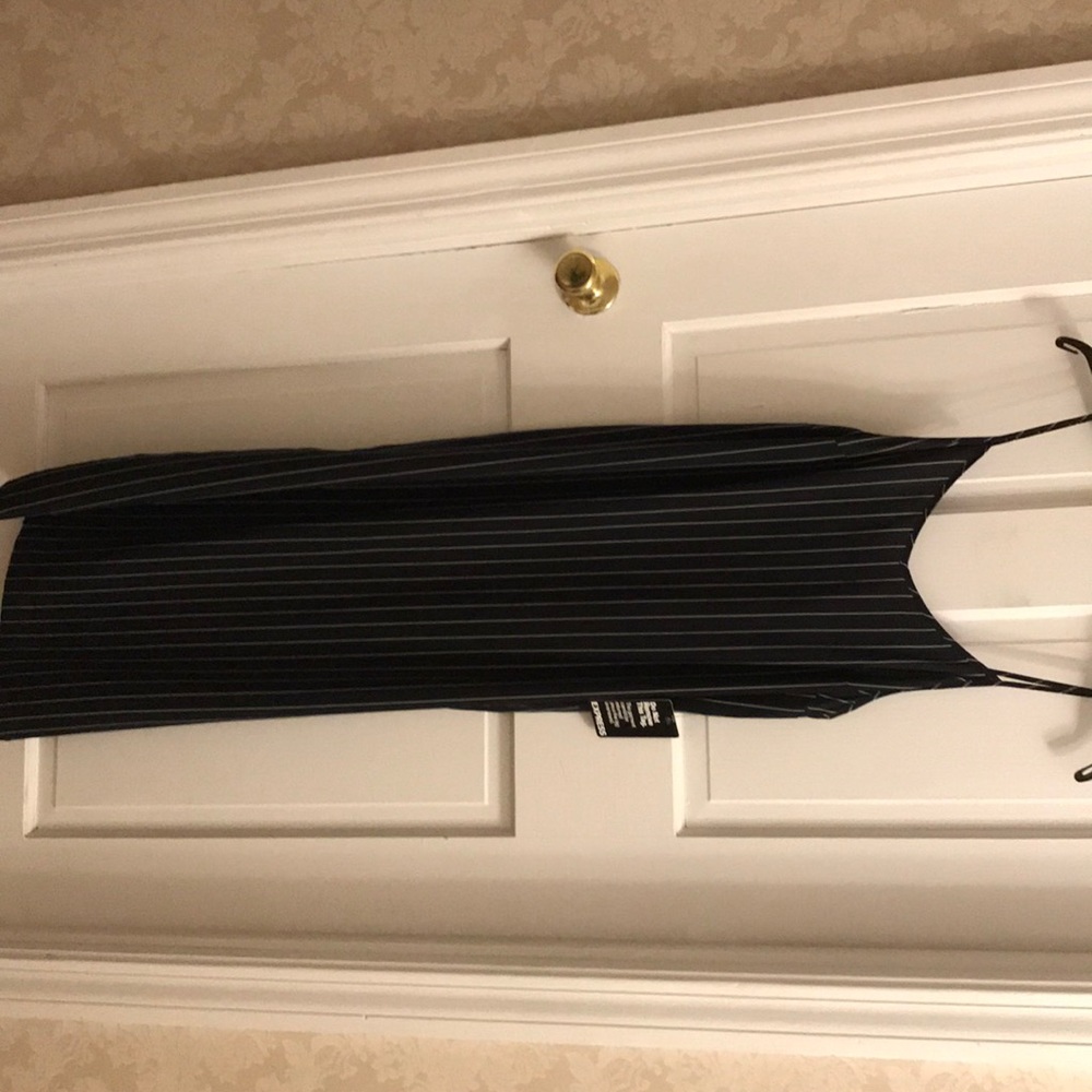 Striped black and white maxi dress!